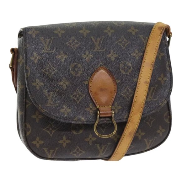 LOUIS VUITTON Monogram Saint Cloud GM Shoulder Bag M51242 LV Auth 91764 - Picture 1 of 15